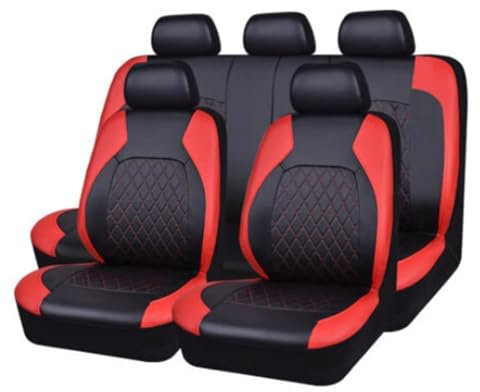 SIEHAM Auto Sitzbezüge Sets, für Hyundai Tucson N-Line NX4 2023 2022 2021 Leder Allwetter Wasserdicht Bequem Sitzkissen Protektoren Zubehör,C