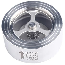 1PCS 1/2 3/4 1 2 304 Edelstahl-Wafer-Rückschlagventil H71W-16P DN15/DN20/DN25/DN32/DN40/DN50 Hebetyp (Size : 1)