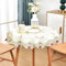 Wolkemer Jacquard-Tischdecke, klein, rund, Vintage-Blumenstickerei, Spitze, Beige, Tischdecke für Nachttisch, Nachttisch, Tischdekoration, 84 cm