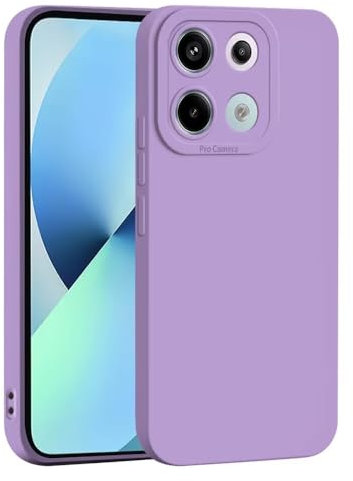 JIAFEI Coque de téléphone pour Xiaomi Redmi Note 13 Pro 5G, Fine et protectrice en Silicone TPU Souple avec Protection de la caméra - Violet