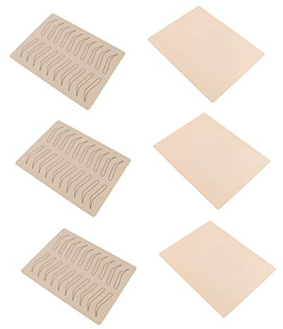 WOONEKY 6piezas De Práctica Para Microblading Sin Tinta Material De Para Técnicas De y Diseño De