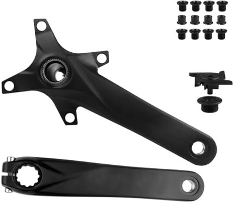 QUYCOIU Fatbike Kurbelgarnitur Snow Beach Fahrrad Kettenradgarnitur 170mm Integriert Hohl 104BCD Links Und Rechts Kurbelarm-Set Aluminium-Legierung Leichtgewicht(100(176mm))