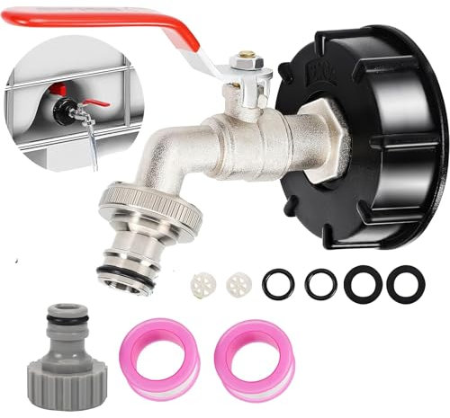 HUFHNWSO cisterna acqua 1000 litri serbatoio acqua 1000 litri 1/2 IBC (S60X6)