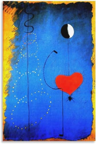 Orjdjz Wxkbl Tänzerin Poster von Joan Miro Abstrakte Wandkunst Joan Miro Drucke Joan Miro Leinwand Malerei für Zuhause Ästhetisches Dekor Bild 50x70cm rahmenlos