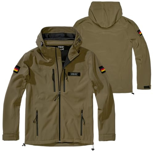 BWuM Tactical Softshell Jacke + Patch & Flaggen