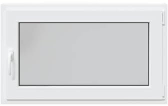 vidaXL Ventana de sótano RISOR 100x70 cm oscilobatiente DIN derecha blanca