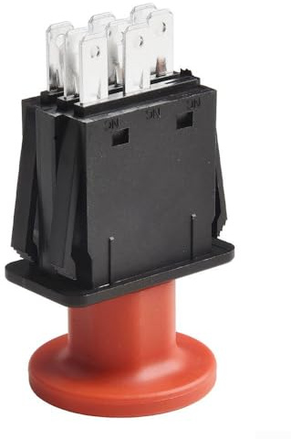 Hasaller Zapfwellenschalter Kupplung Zapfenschalter Ersatz Rasenmäher Schalter Rasenmäher Stromabnahmeschalter Ersatz für 539101768 582107601 582107602 P-TO S-witch ZE-RO Turn Mower(rot)