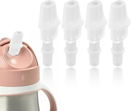CULEO Sport Trinkflaschen 4er Pack Thermosflasche Ersatzauslauf für Trinkflasche, Ersatzventil Silikon für Trinkflasche