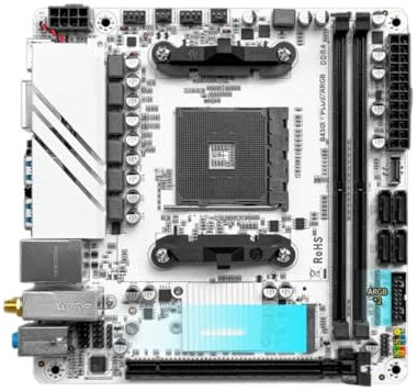 QWEOWW Placa Madre Fit For JINGYUE B450 for AMD Ryzen 3/5/7 (1.ª a 5.ª generación), zócalo AM4, DDR4, PCIe 3.0, iluminación RGB