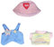 Bekleidung für 17cm Plüsch, Plüsch Schlüsselanhänger, Kleidung für 17 cm große Puppe, Plush Cute Doll Clothes, Puppen Pullover, Puppen Original Outfit, Passende Kleidung für Plüsch Toy (A-1)