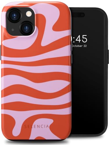 SELENCIA Vivid Backcover - Geeignet für iPhone 15 - Dream Swirl Pink