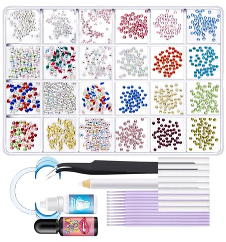 Kit de Strass Dentaires | Colle Pour Strass Dentaire | Restaurateur Comblement Éclat Amélioration Cosmétique Décorative
