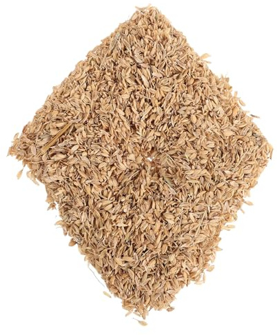 Abaodam Litière Naturelle pour Poulailler à Base de Balles de Riz Biologique, Matériau Absorbant et Écologique, Paillis de Jardin Réutilisable, 1,5 Kg, pour Poules, Hamsters et Petits