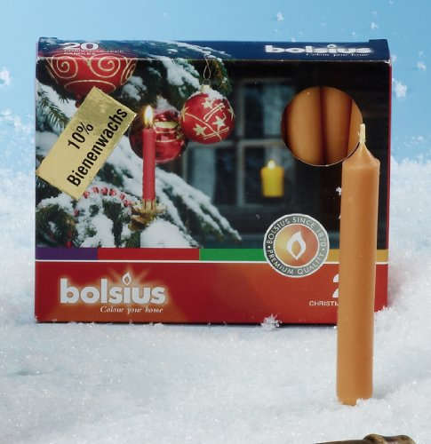 Baumkerzen Bienenwachs (Packung à 20 Stueck)