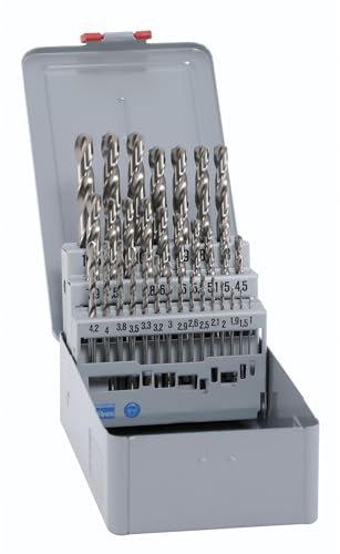 ALPEN Spiralbohrer Set HSS Cobalt 32-teilig (ø 1-10 x 0,5 mm, Bohrer kurz, DIN 338, Bohrer selbstzentrierend, 5% kobaltlegiert) 101232100