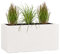 Pflanzwerk® Pflanzkübel TUB Sand 30x60x30cm XXL – Rechteckig – Großer Fiberglas Blumenkübel für außen und innen - Frostbeständig - UV-Schutz - Markenqualität