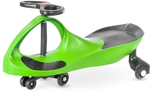 Baby Car 3+, TwistCar, Kleinkindauto, Fahrzeug für Jungen und Mädchen, Twist Car mit Lenkrad, Gummiräder, Belastbarkeit bis 120 kg, Grün