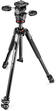 Manfrotto 190X - Kit trípode de 3 Secciones en Aluminio con rótula 3Way 804 MkII
