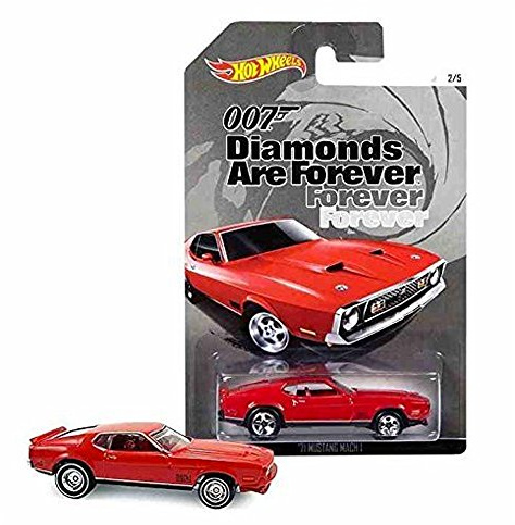 HOT WHEELS 007 DIAMONDS ARE FOREVER RED '71 MUSTANG MACH 1 2/5 by Hot Wheels