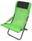 Fridani Campingstuhl RCG 100 Klappstuhl Grün + Kopfpolster bequemer XXL Gartenstuhl Sonnenliege
