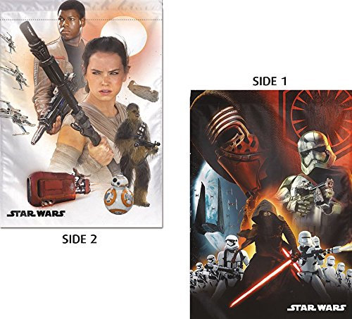 Star Wars Ep 7 Finn, rey, Kylo Rey 71,1 x 101,6 cm 2-seitige Vertikale Flagge