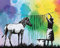 1art1 Banksy Poster Zebra Streifen Waschtag Kunstdruck Bild 50x40 cm