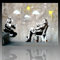Bild auf Leinwand Banksy Graffiti Kunstdruck Street Art - Alf (div. größen) (50x70cm)
