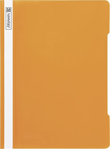 Baier & Schneider Brunnen 102010940 Schnellhefter (A4, aus PP, glasklares Deckblatt) orange