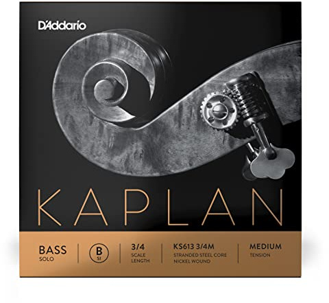 D'Addario Kaplan Solo Double Bass B String, 3/4 Scale, Medium Tension