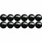 SKYBEADS Natur Schwarz Onyx 6mm Edelsteinperlen zum auffädeln 38cm Strang Approx 60 Stück
