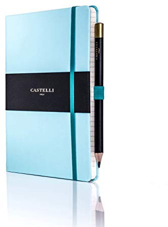 Castelli RQ24/25-640 Tucson Notizbuch, liniert, mittelgroß, Blau
