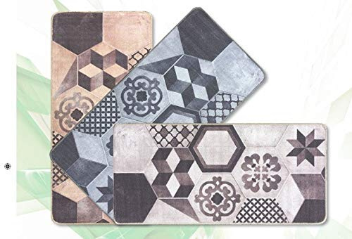 Reds Teppich Tile, 57 x 120 cm, Mehrfarbig
