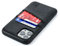 Dockem Wallet Case for iPhone 11 Pro: Built-in Metal Plate for Magnetic Mounting & 2 Credit Card Holder Slots (5.8 Exec M2, Synthetic Leather, Black)