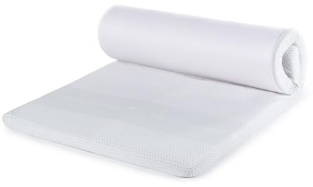 Vitapur MEMOSILVER Topper - 160x200cm, 7cm Memory Foam, waschbarer Bezug, Silberionen für Hautkomfort, Matratzenauflage