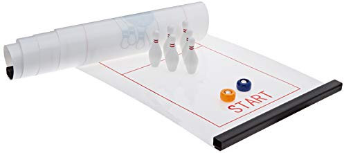 Clown -Games - Clown Games (120 cm) Tisch High Bowling -Spiel mit 6 Pin und 2 Bowlingsteinen - 1 Count
