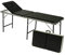 MBS-FIRE - Brandschutzfachhandel Massageliege Koffermassagebank, 98x60x16cm, 3-teilig, Aluminiumrahmen, Liegefläche 197x56 cm, Liegenhöhe 78 cm, belastbar bis 200 kg, Schwarz, 16 kg