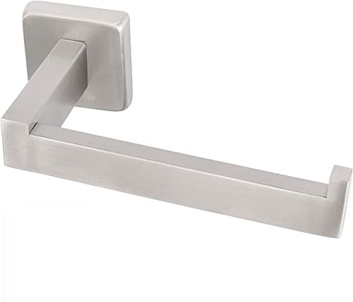YUET Porta Carta Igienica Acciaio Spazzolato In Acciaio Inox, Porta Rotoli Carta Igienica per Bagno e Cucina(Quadrato)