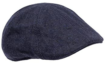 Camel Active Herren Schiebermütze Mit Sonnenschutz | Elastisches Bündchen Und Wolloptik Sommer Cap Flexfit Schirmmütze Vielseitig Einsetzbar Baseballkappe, Dunkelblau, L EU