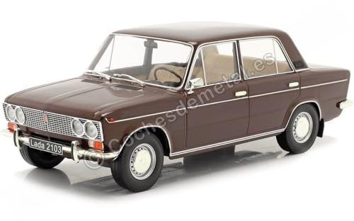 Triple9 Lada 2103 1976 braun mit beigem Interieur Modellauto 1:18