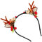 Lurrose Weihnachten Geweih Haarreifen Rentier Haarband Cosplay Haarschmuck Rentiergeweih Kopfschmuck Elchgeweih Deko für Erwachsene Kinder Foto Requisiten Reh Kostüm Zubehör 3. 6CM