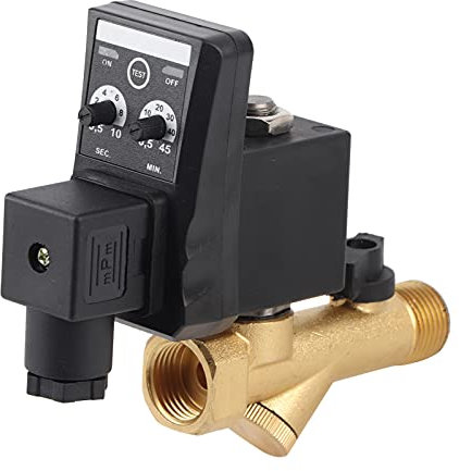 G1/2 DN15 Automatisches Ablassventil, Wasserhahn, Luftkompressor, Regler, Kompressor, Luft, für Kondensatmanagement, Luftkompressor (AC230 V)