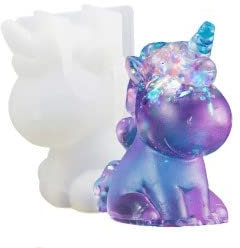 VanessasShop 3D Silikonform süßes Einhorn für sämtliche Gießvorhaben