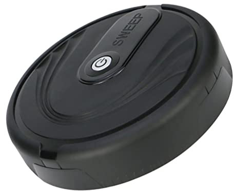 Alipis Aspirapolvere Per Bambini Robot Giocattolo Per Bambini Robot Robot per Robot Robot Carica USB Nominale 3W per per Domestici Tappeto (Nero) Aspirapolvere Giocattolo