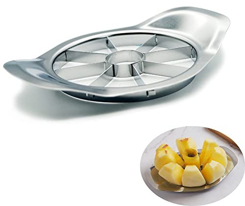 Apple Slicer 8-blade Extra Large Apple Slicer Stainless Steel Apple Cutter Heavy Duty Apple Corer & Slicer for Up to 4 Inches Apples