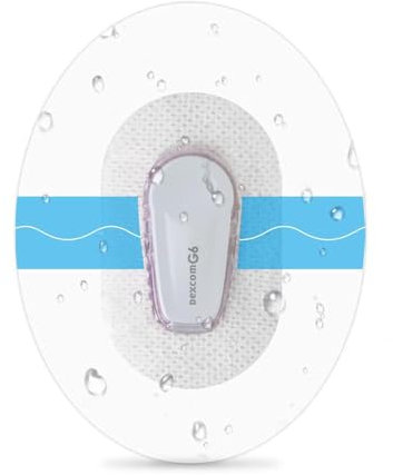 30 Stück wasserfest G6 Pflaster, selbstklebend & transparente Fixierpflaster für Dexcom Sensoren, hautfreundlich Patch für Schwimm & Bad
