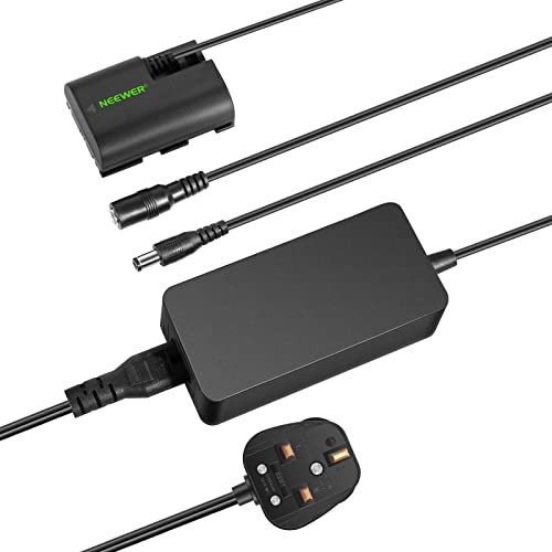 NEEWER Dummy Battery Replacement for LP-E6 LP-E6N LP-E6NH with DC Coupler and AC Power Adapter Compatible with Canon EOS R Ra R5 R5C R6 R6II R7 5D 6D 7D Mark II/III/IV 5DS 5DSR 60D 70D 80D 90D