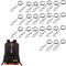 24 PièCes Porte-CléS Note de Musique Porte-CléS En MéTal Petits Pendentifs de Musique Signe éCole Poing Jour Cadeau Salle de Classe Cadeau pour éTudiants Sac à Main Entreprise Cadeaux Accessoires