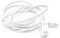 DRUT 1m BT to BT 4 Wire 431A Male to Male Plug Telephone Flat Cable Lead 3.3ft White