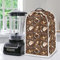 Poceacles Coffee Pattern Blender Dust Cover, Anti Fingerprint Dust Proof Home Kitchen Stain Resistant Blender Cover Stand Mixer or Coffee Maker Dust Cover