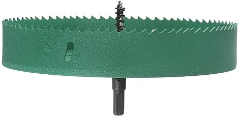 sourcing map Bi-Metal Hole Saw 200mm (7-7/8) M42 HSS (High Speed Steel) Hole Saw Drill Bit Cutter for Wood Plastic Metal Sheet Plasterboard